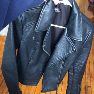 Topshop Leather Jacket Small